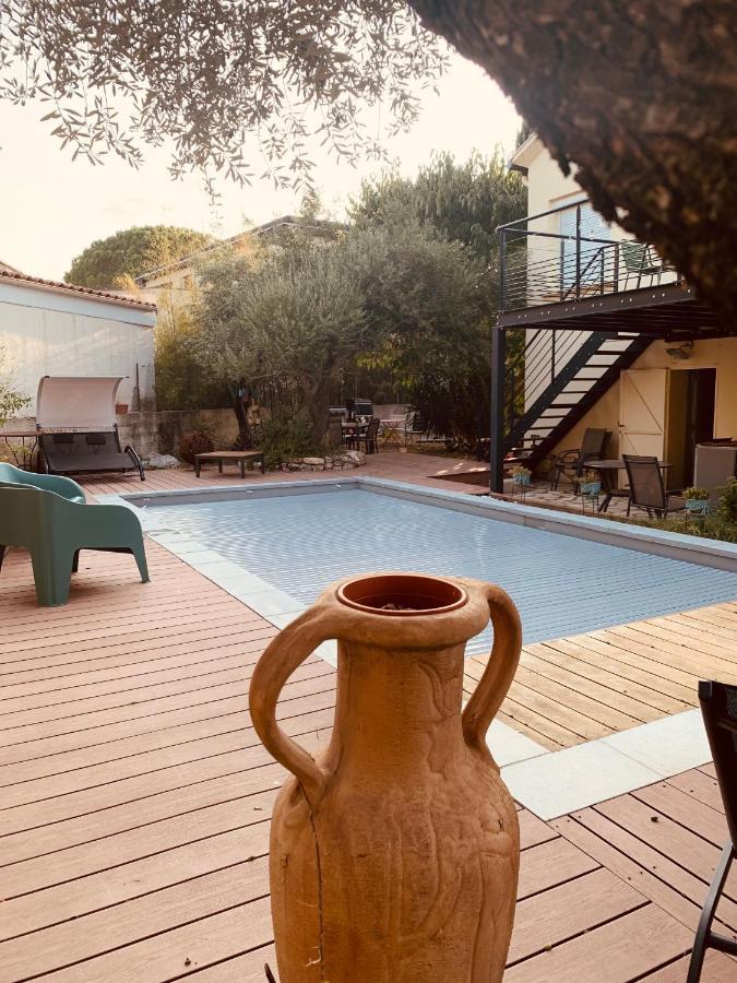 Appartement Independant Avec Jardin Et Acces Piscine Nîmes Dış mekan fotoğraf
